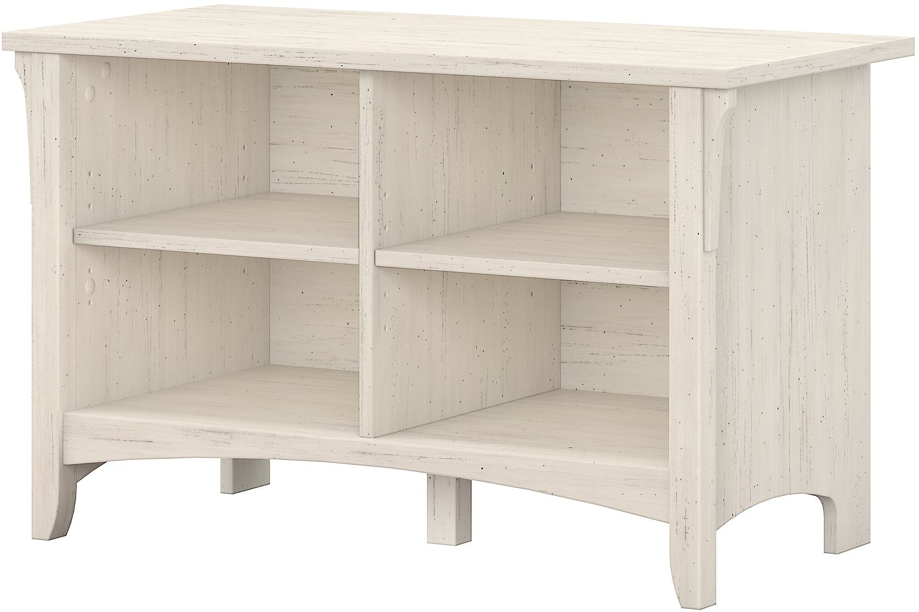 Salinas Antique White Shoe Storage Bench-2