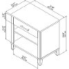 Ash Gray Nightstand - Somerset-4