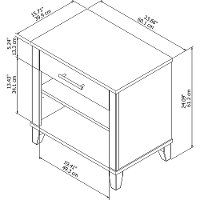 Ash Gray Nightstand - Somerset-4
