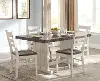 Bourbon County White Two-Tone 5 Piece Dining Set