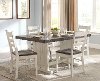 Two-Tone French Country 5 Piece Dining Set - Bourbon County Collection