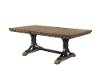 HM4280-30/TABLE Driftwood and Metal Trestle Dining Table - Metropolitan -2