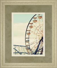 Retro Ferris Wheel Framed Wall Art