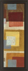 Clearance Multi-Color Retro Fusion Panel II Framed Wall Art
