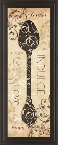 Indulge Spoon Framed Wall Art