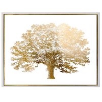 'Golden Arbor' Hand Painted Framed Wall Art