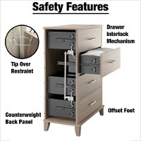 Ash Gray 4-Drawer Chest - Somerset-6