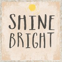 Shine Bright Inspirational Framed Wall Decor