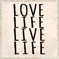 Love Life Live Life Framed Wall Art
