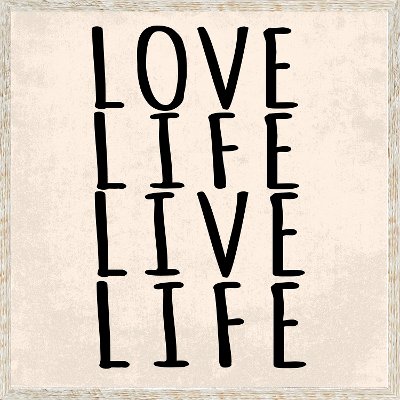Love Life Live Life Framed Wall Art