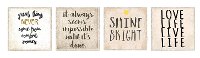 Inspirational Framed Wall Art - Set of 4