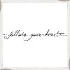 Clearance Elegant Follow Your Heart Framed Wall Decor