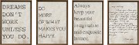 Love and Happy Framed Wall Art - Set of 4