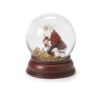 Kneeling Santa Water Globe