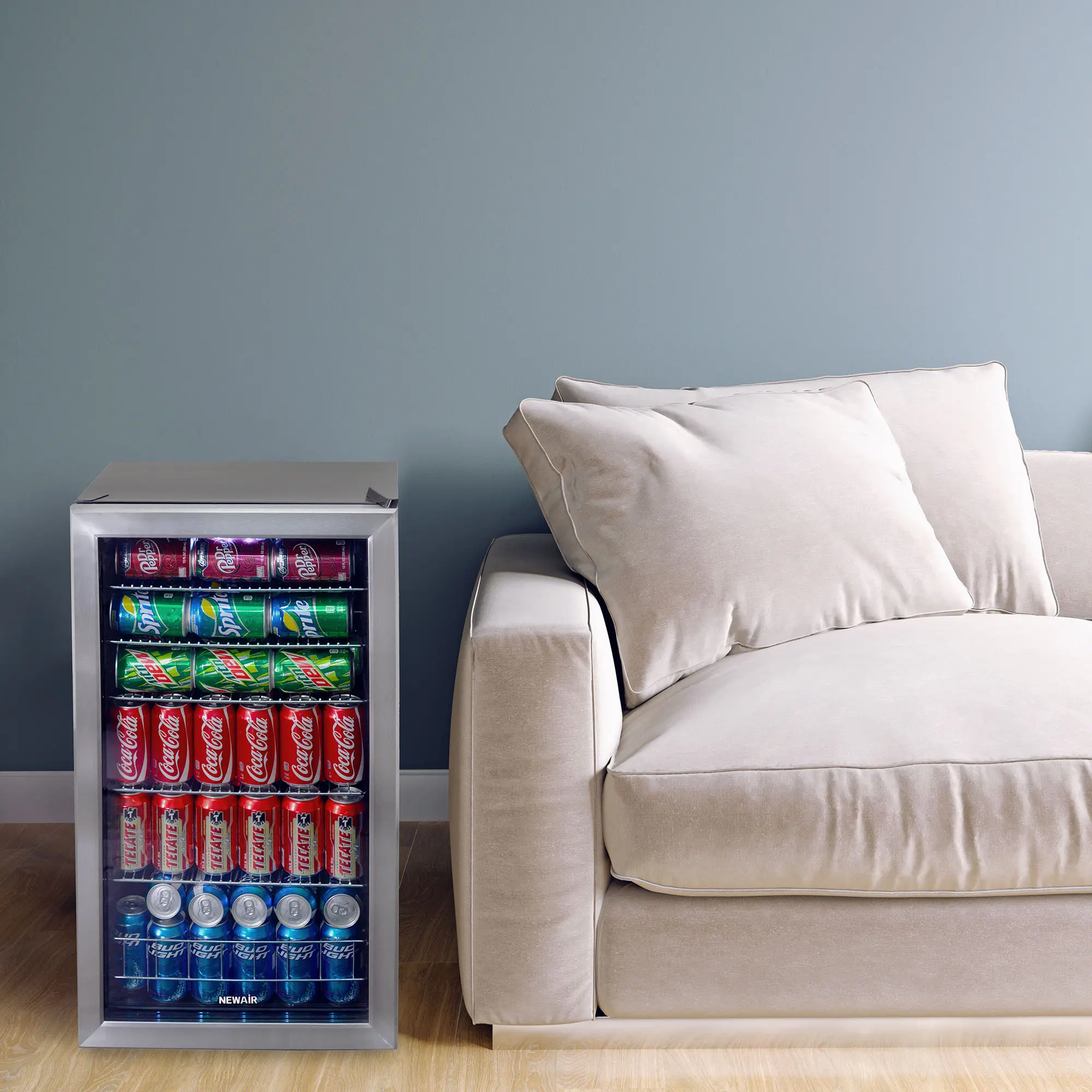 AB-1200 Stainless Steel 126 Can Beverage Cooler-7