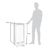 AB-1200 Stainless Steel 126 Can Beverage Cooler-8