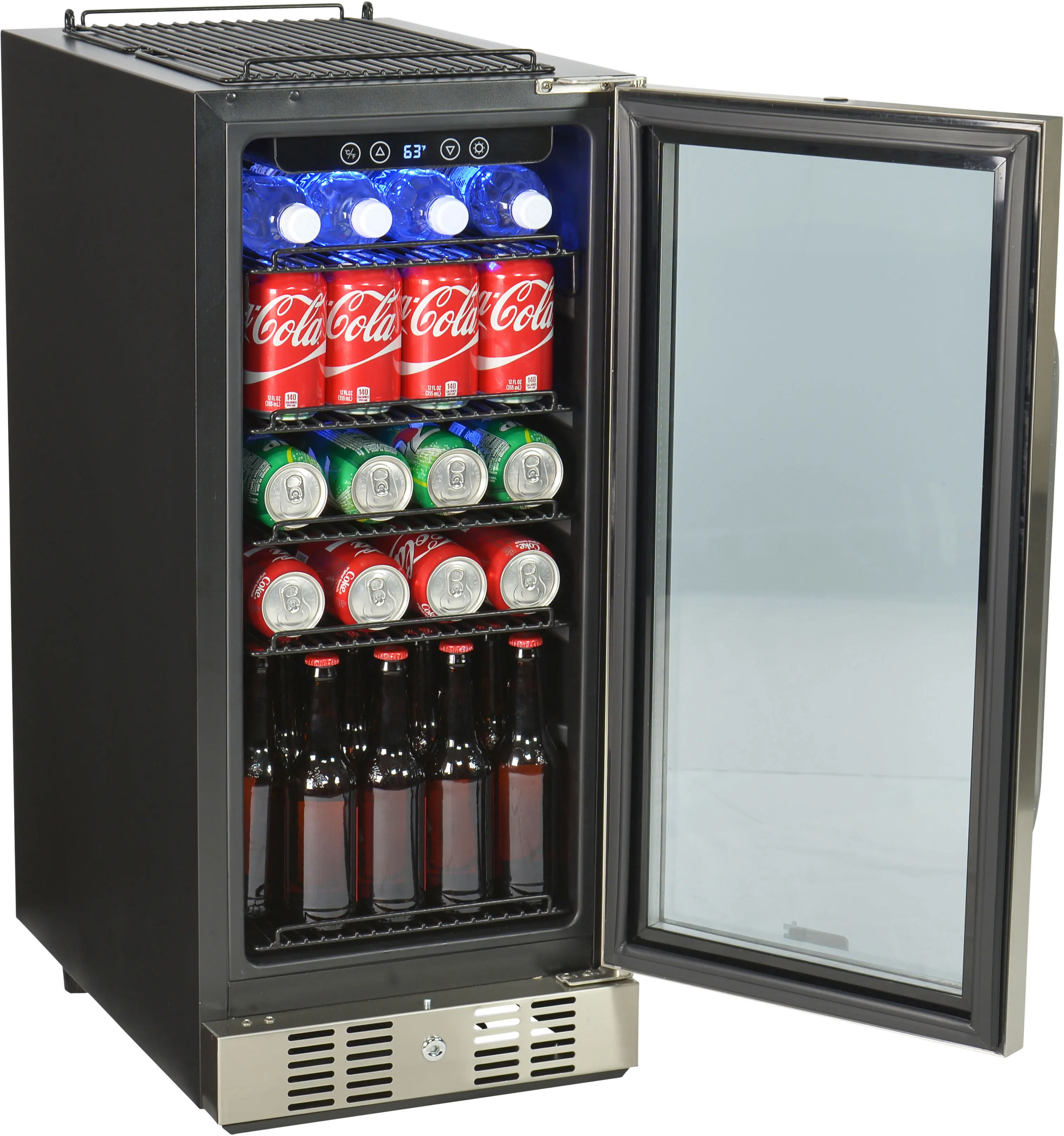 ABR-960 Stainless Steel 96 Can Beverage Cooler-4
