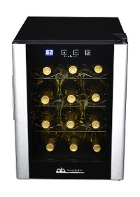 AB-WINE12S Black and Silver 12 Bottle Thermoelectric Wine Cooler-4
