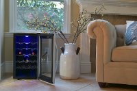 AB-WINE18S Black and Silver 18 Bottle Thermoelectric Wine Cooler-2