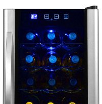AB-WINE18S Black and Silver 18 Bottle Thermoelectric Wine Cooler-5