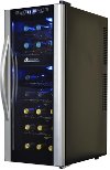 AB-WINE21DS Black and Silver 21 Bottle Thermoelectric Wine Cooler