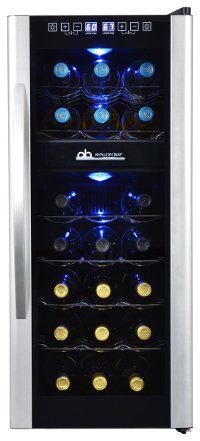 AB-WINE21DS Black and Silver 21 Bottle Thermoelectric Wine Cooler-4