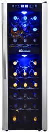 AB-WINE27DS Black and Silver 27 Bottle Thermoelectric Wine Cooler-3
