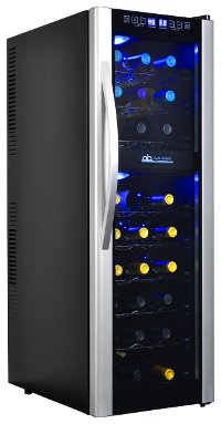 AB-WINE27DS Black and Silver 27 Bottle Thermoelectric Wine Cooler-4