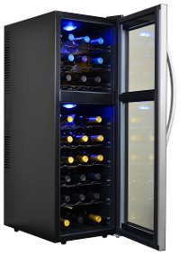 AB-WINE27DS Black and Silver 27 Bottle Thermoelectric Wine Cooler-5