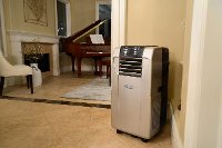 AC-12200H White and Gray 12,000 BTU Portable Air Conditioner & Heater