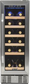 AWR-190SB Stainless Steel/ Black 19 Bottle Wine Cooler