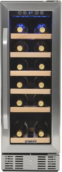AWR-190SB Stainless Steel/ Black 19 Bottle Wine Cooler