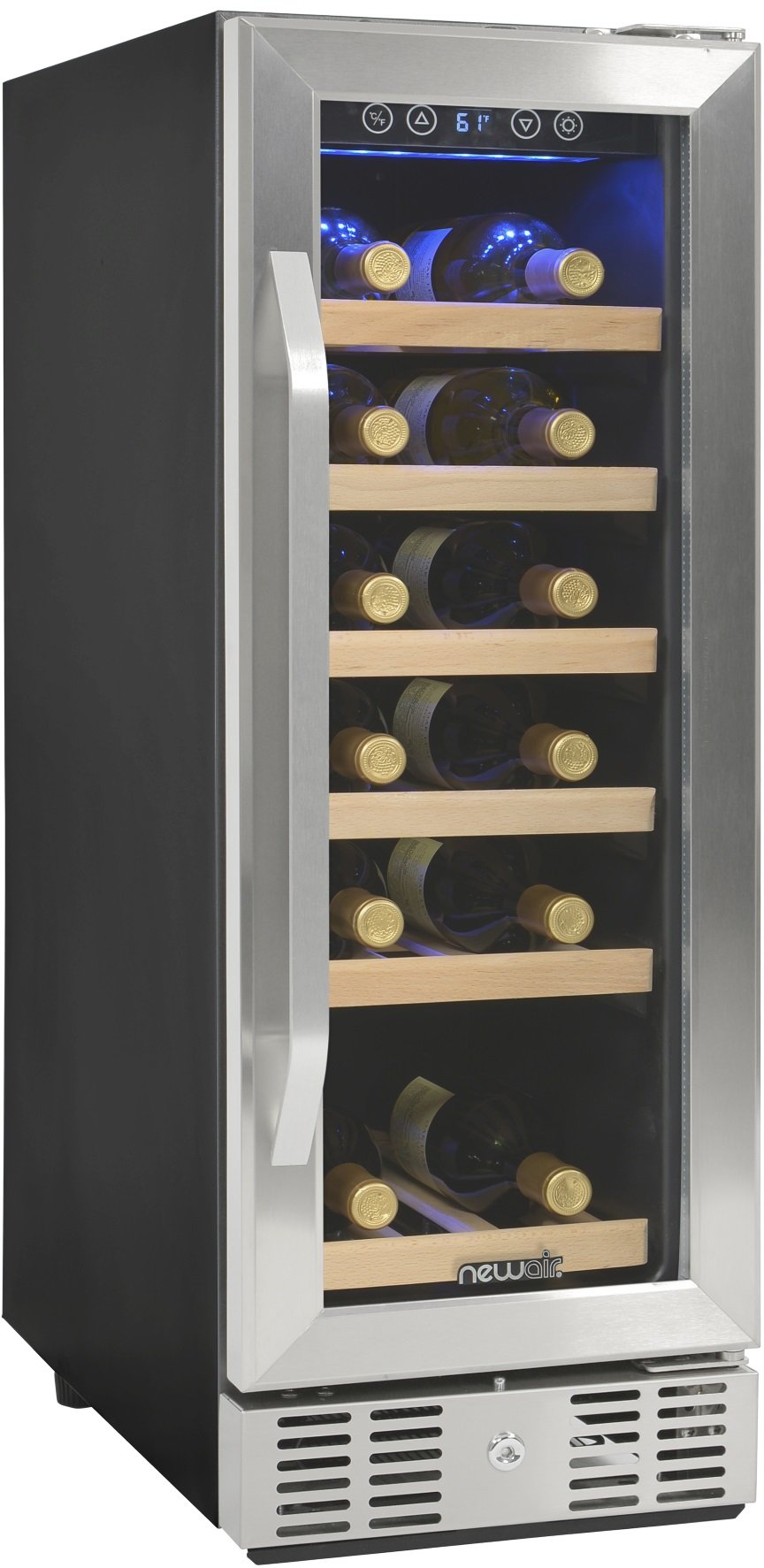AWR-190SB Stainless Steel/ Black 19 Bottle Wine Cooler-2