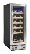 AWR-190SB Stainless Steel/ Black 19 Bottle Wine Cooler-2
