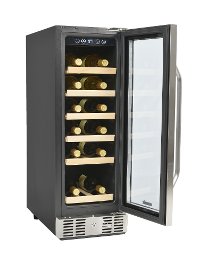AWR-190SB Stainless Steel/ Black 19 Bottle Wine Cooler-3