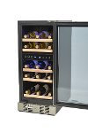 AWR-290DB Stainless Steel/ Black 29 Bottle Wine Cooler-2