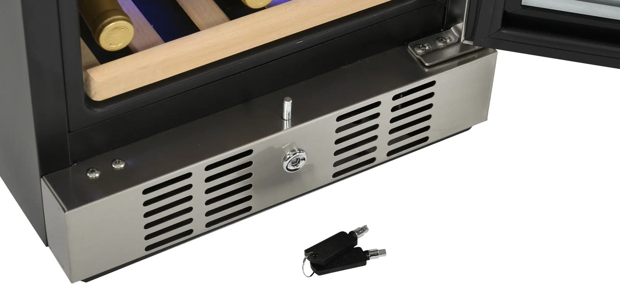 AWR-290DB Stainless Steel/ Black 29 Bottle Wine Cooler-5