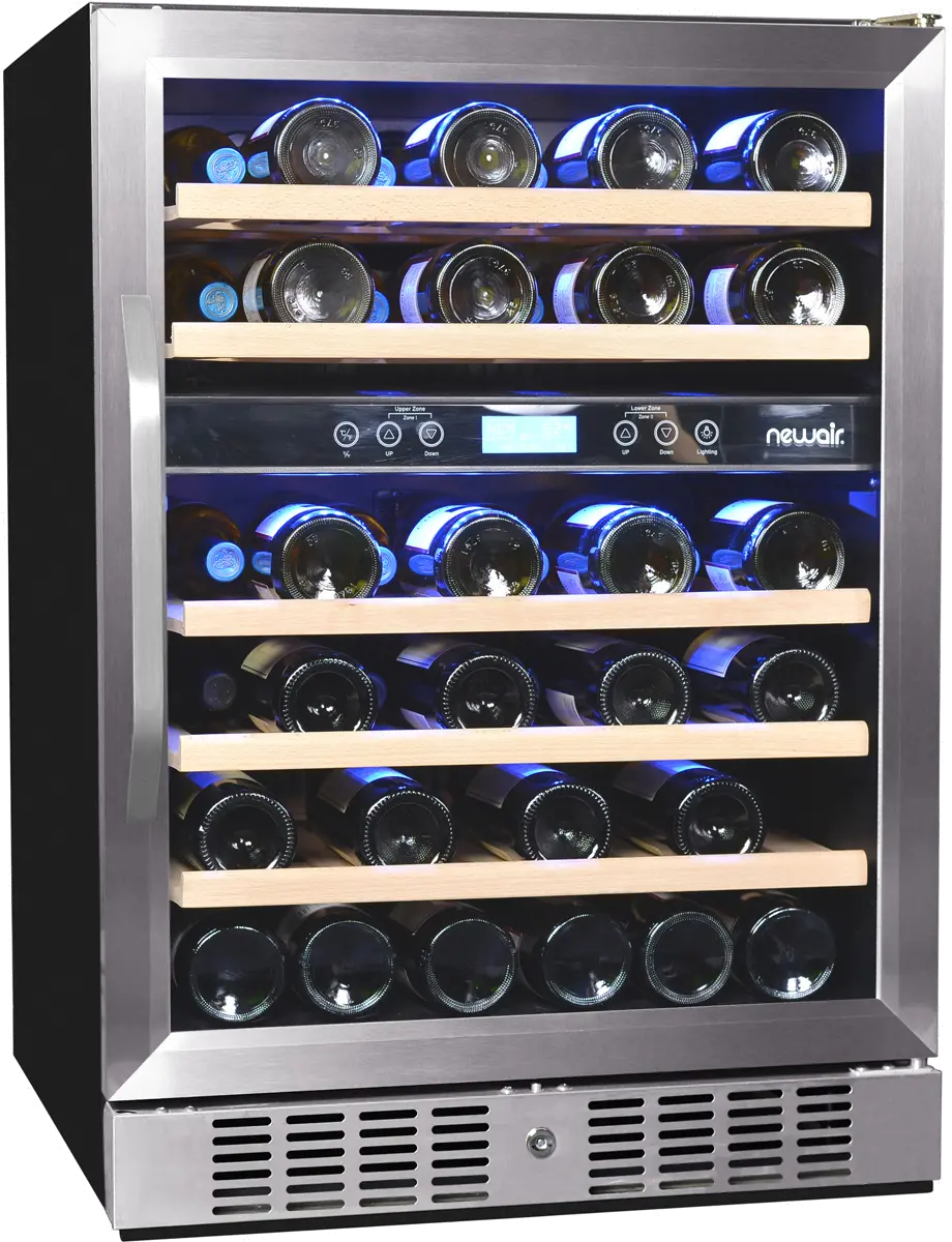 AWR-460DB Stainless Steel/ Black 46 Bottle Wine Cooler-1