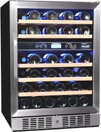 AWR-460DB Stainless Steel/ Black 46 Bottle Wine Cooler