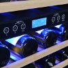 AWR-460DB Stainless Steel/ Black 46 Bottle Wine Cooler-2