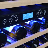 AWR-460DB Stainless Steel/ Black 46 Bottle Wine Cooler-2