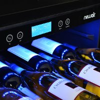 AWR-520SB Stainless Steel/ Black 52 Bottle Wine Cooler-2