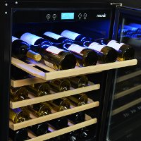 AWR-520SB Stainless Steel/ Black 52 Bottle Wine Cooler-3