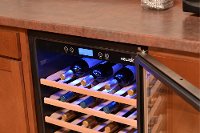 AWR-520SB Stainless Steel/ Black 52 Bottle Wine Cooler-4