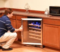 AWR-520SB Stainless Steel/ Black 52 Bottle Wine Cooler-5