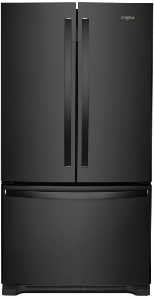 WRF535SWHB Whirlpool 36 Inch French Door Refrigerator - 25 cu. ft., Black-1
