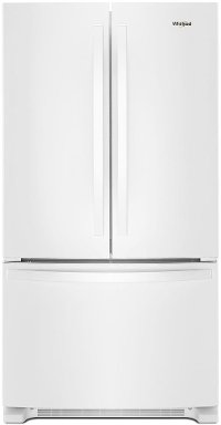 WRF535SWHW Whirlpool 36 Inch French Door Refrigerator with Internal Water Dispenser - White
