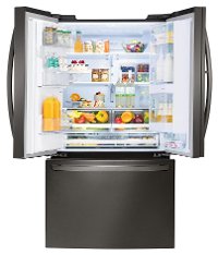 LFXS28566D LG 27.7 cu. ft. French Door-in-Door Smart Refrigerator - 36 Inch Black Stainless Steel
