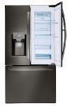 LFXS28566D LG 36 Inch 3-Door Refrigerator with Door-in-Door - Black Stainless Steel-3