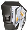 LFXS28566D LG 36 Inch 3-Door Refrigerator with Door-in-Door - Black Stainless Steel-4